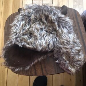 NWT GAP Brown Faux Fur Hat